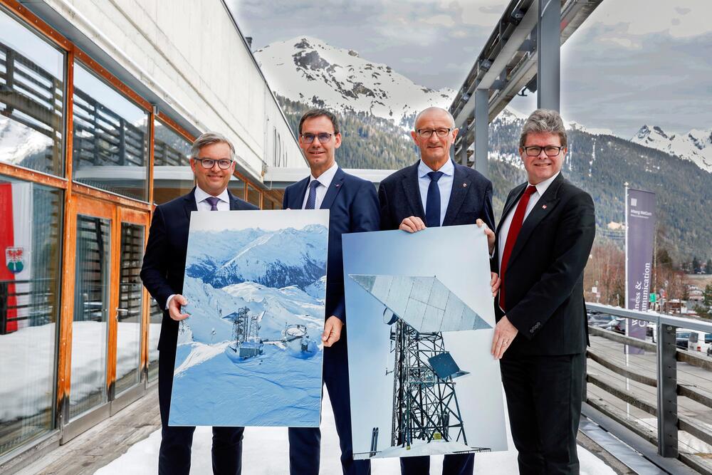 Für ein Mehr an Sicherheit: Wetterradar Valluga wird wieder Daten liefern Vorarlberg, Tirol und Bund stellen rund 3,77 Mio. Euro für die Wiedererrichtung bereit