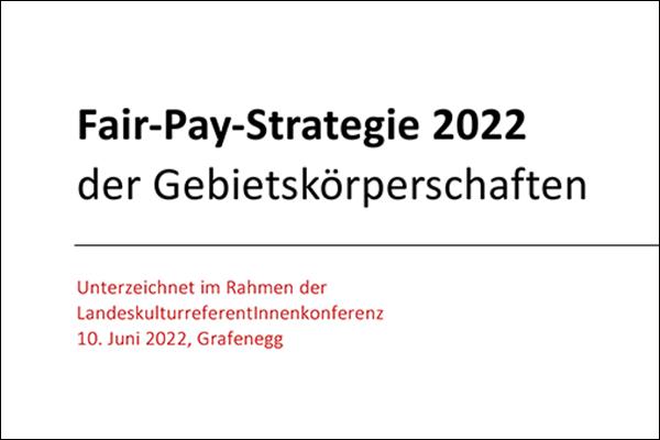 Fair-Pay-Strategie 2022 der Gebietskörperschaften