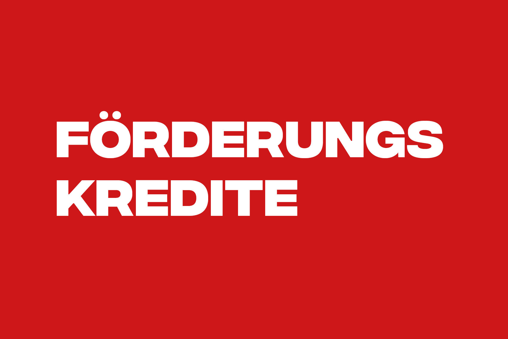 Vorarlberg transparent - Förderungskredite
