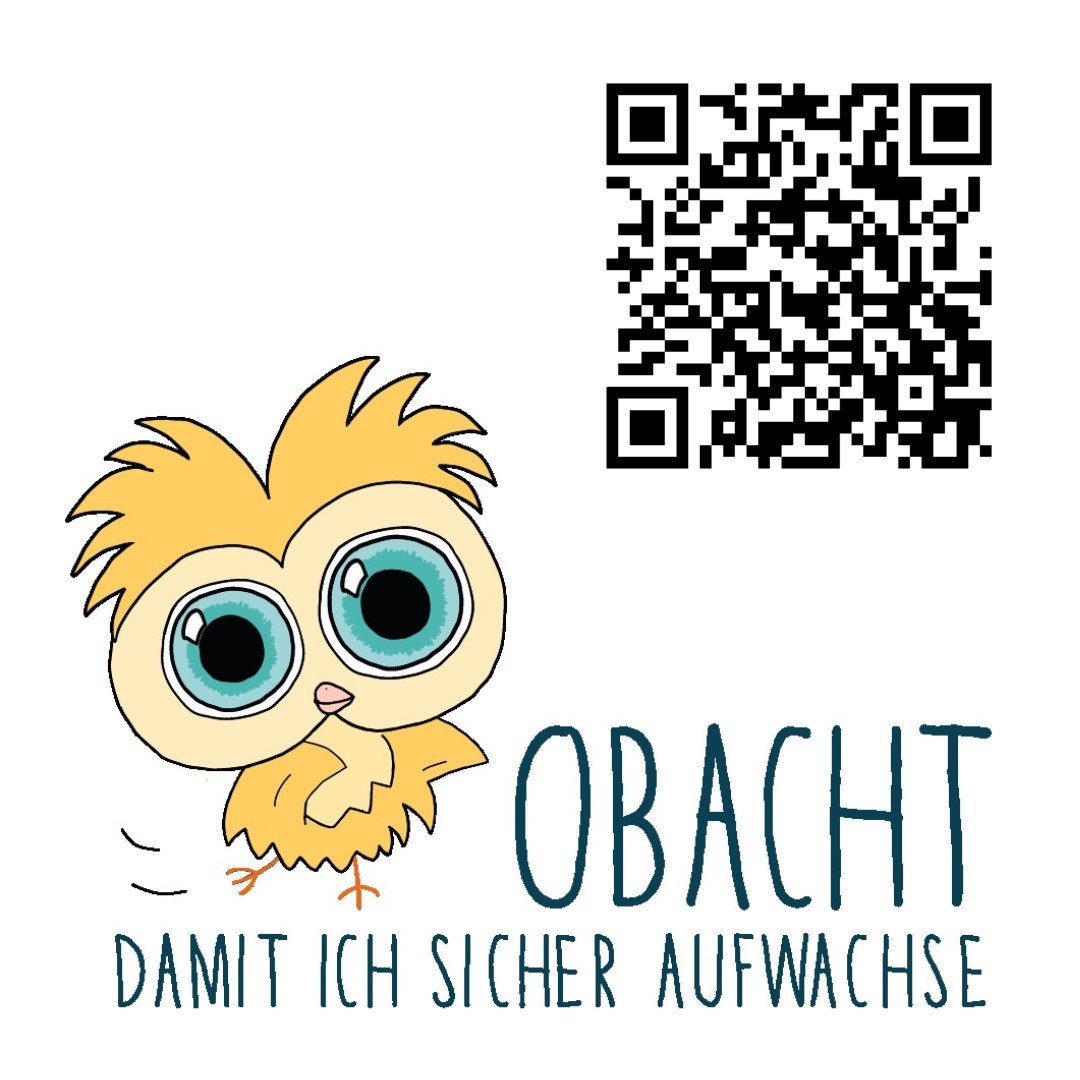 OBACHT - Olli mit QU Code