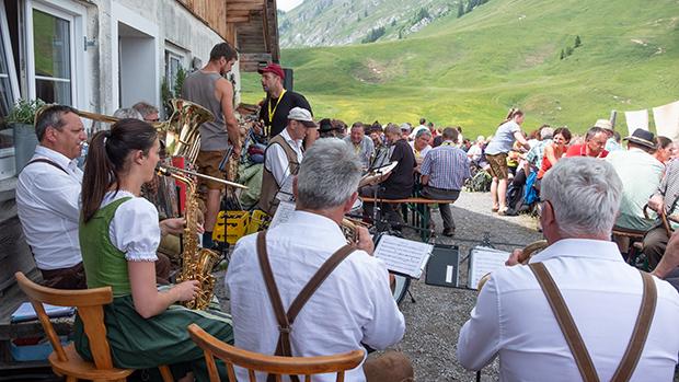 Alpwirtschaftstagung Musikanten Alpe Obere