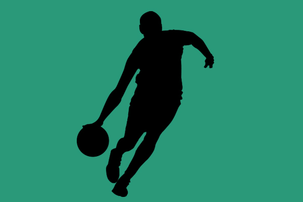 Icon-Symbolik für Basketballspieler